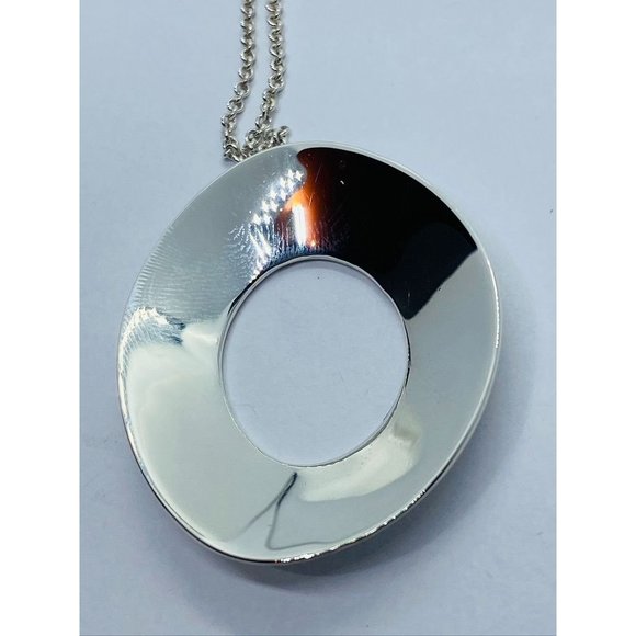 Tiffany & Co Frank Ghery Morph Necklace 1.5" by 1.25" 16" - Picture 7 of 10